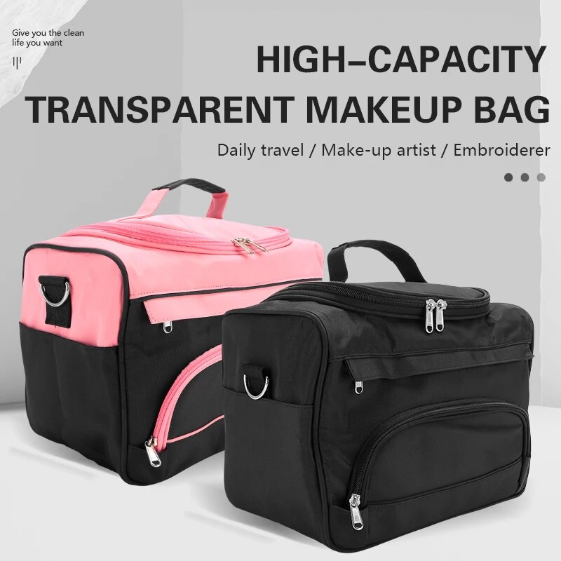 Professionelle Make-up Tasche Salon Nagel Tattoo Werkzeug Lagerung Fall Schönheit Kosmetik Organizer Tragbare Friseur Reisetasche