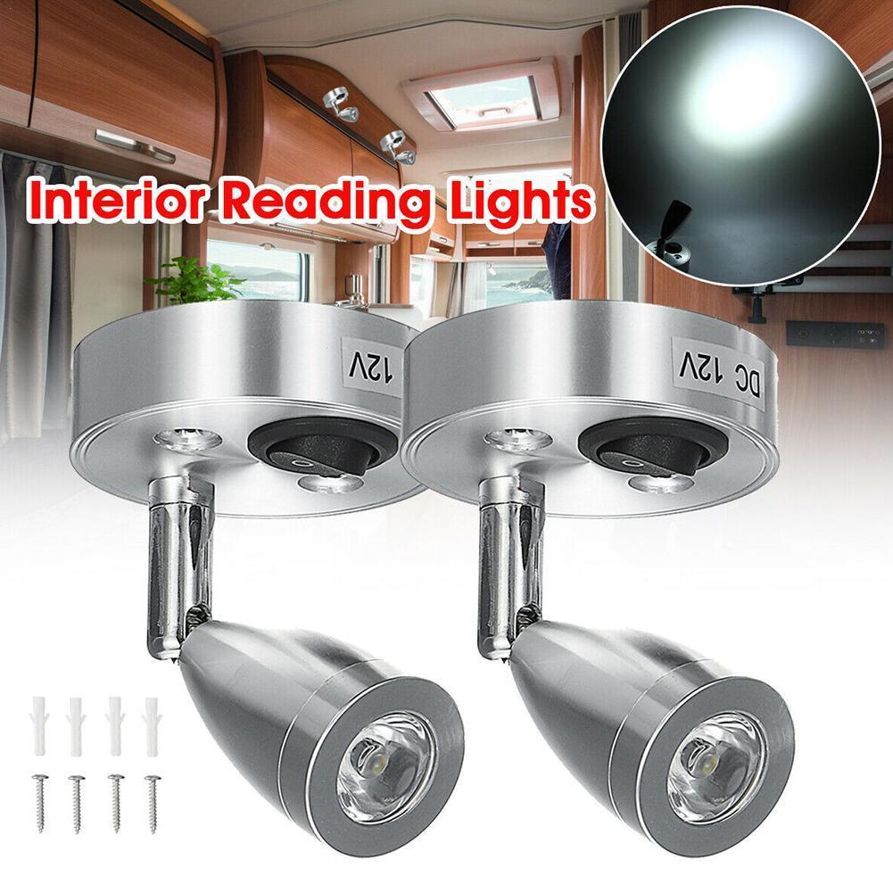 Lampes de lecture intérieures LED portables sans fil, interrupteur de lampe automatique, camping-car, bateau, accessoires de camping-car, 12V
