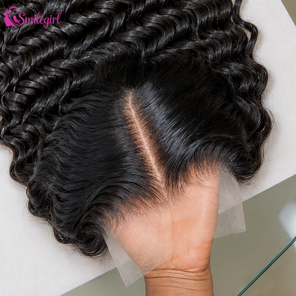 13x6 Deep Wave Human Hair Wigs 250 Density Curly HD Lace Wigs 13X4 Lace Frontal Wig 40 Inch Glueless For Black Women Pre Plucked Water Wave Lace Front Wig