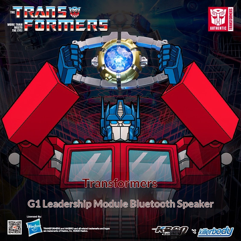 Killerbody Transformers G1 Optimus Prime Matrix, enceinte Bluetooth authentique, objet de collection, articulée, avec lumière et son, cadeau pour adulte