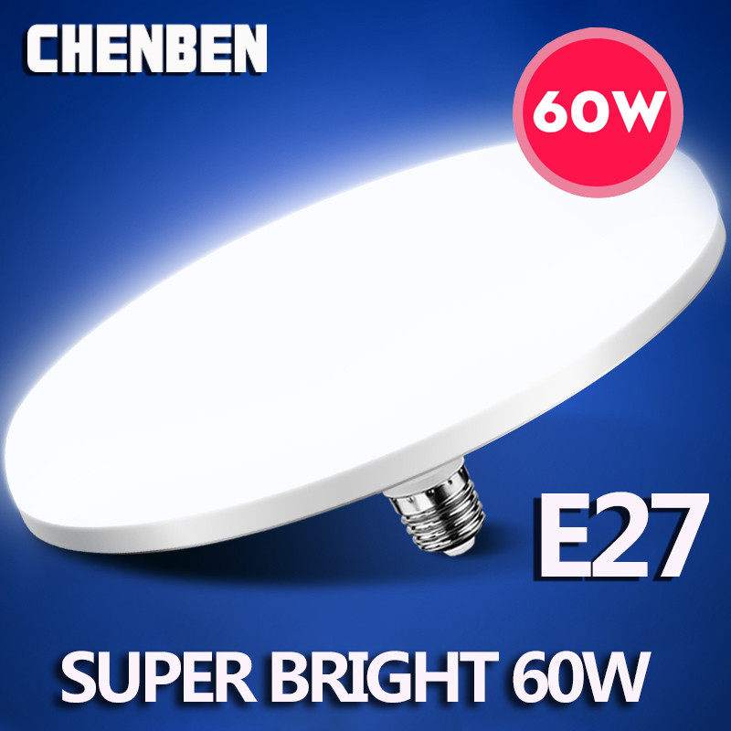Bombilla Led E27 para el hogar, lámpara Led de 220V, 15W, 20W, 40W, 50W, 60W, iluminación interior, bombillas con forma de OVNI para garaje, cocina, sala de estar