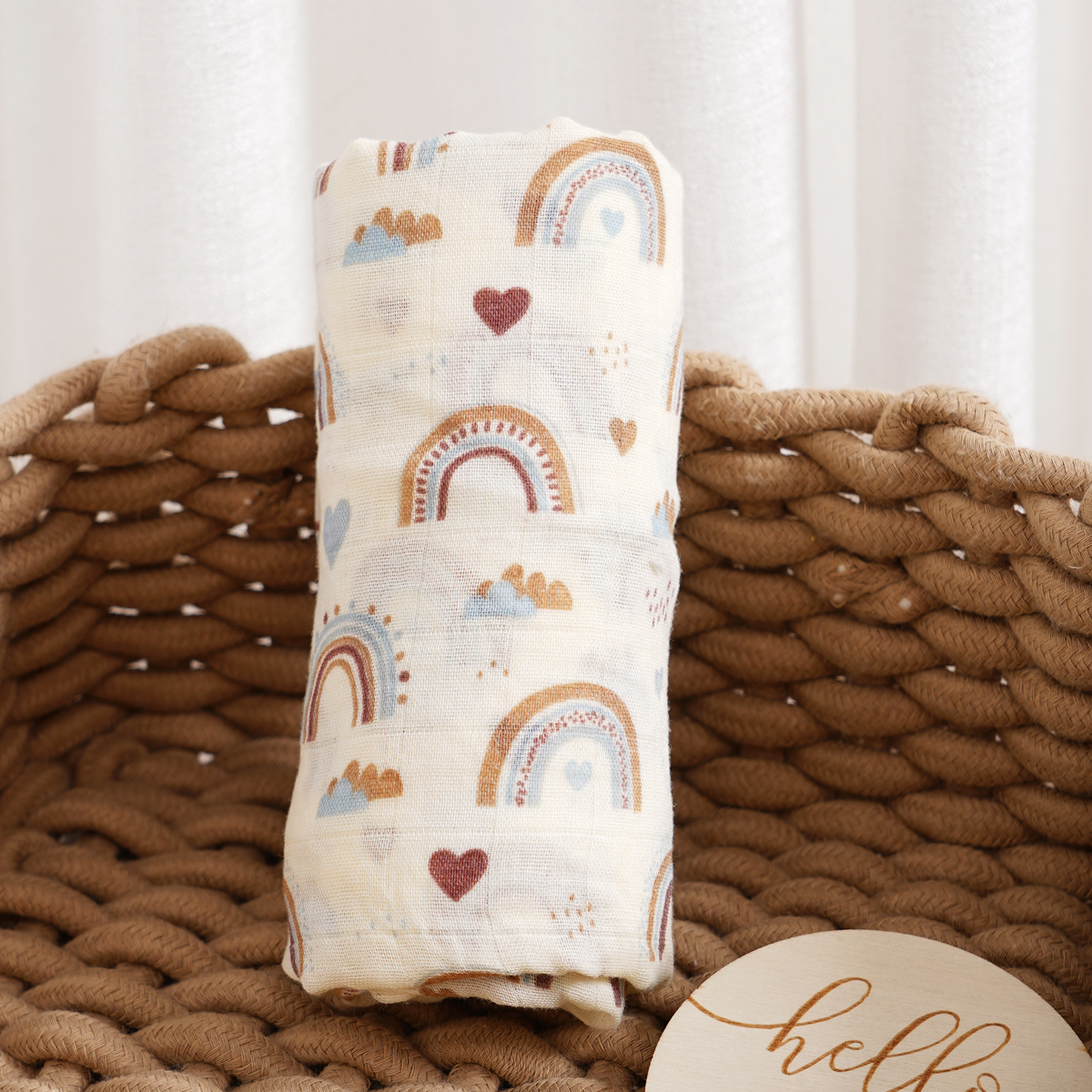 Elinfant 120x110 см бамбуковое хлопковое детское муслиновое пеленальное одеяло с милым мягким принтом детское полотенце накидка