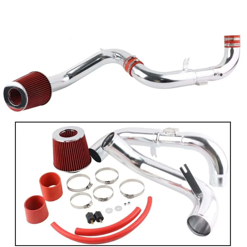 Czerwony czarny 3-calowy zestaw rur wlotu zimnego powietrza suchy filtr do Hondy Civic EX/LX/DX 1.8L 2006-2011