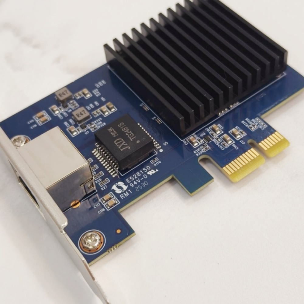 Realtek8127 Chipset 10G PCIe 4.0 1X carte réseau pour serveurs avec prise en charge WakeonLAN et vitesses multiGigabit