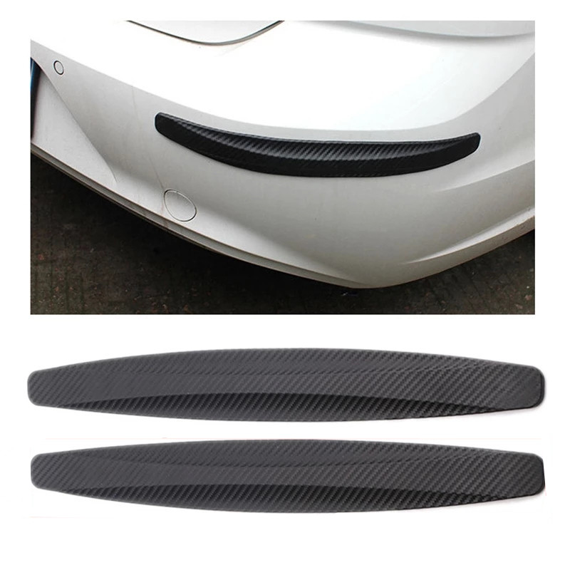 2/4 pçs universal dianteiro traseiro pára-choques protetor de canto guarda carro anti-colisão proteção decoração tira carro proteger acessórios