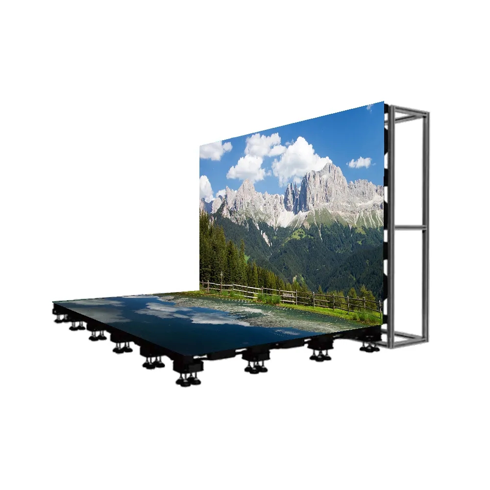 Полноцветный интерактивный LED-экран для пола P3.91 с яркостью 650 кд/м² и 5-летней гарантией