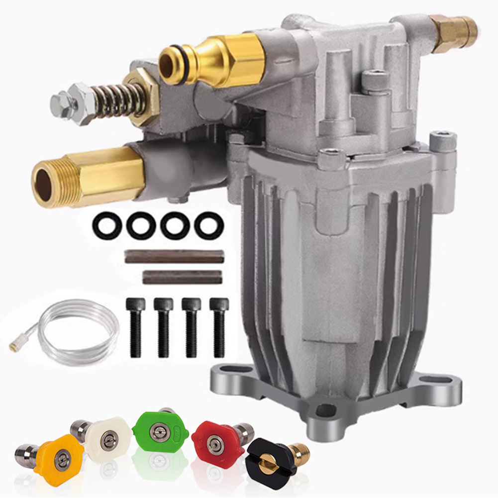 Bomba de lavadora de alta pressão, eixo de 3/4 ", bomba de lavadora de pressão horizontal, 2400-2750 psi em 2.2-2.4 gpm, potência de limpeza da bomba de placa