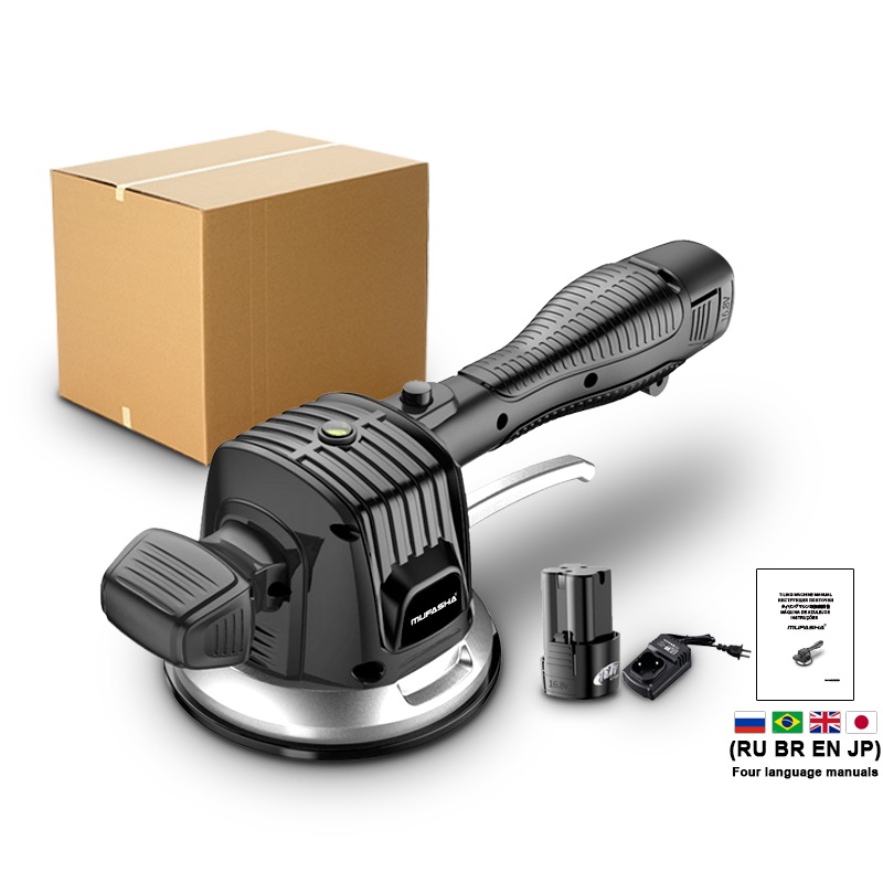 Máquina de ondulação de azulejos, 16.8v, piso de parede, ferramenta automática de nivelamento de azulejos, ventosa de cerâmica, vibrador de vibração