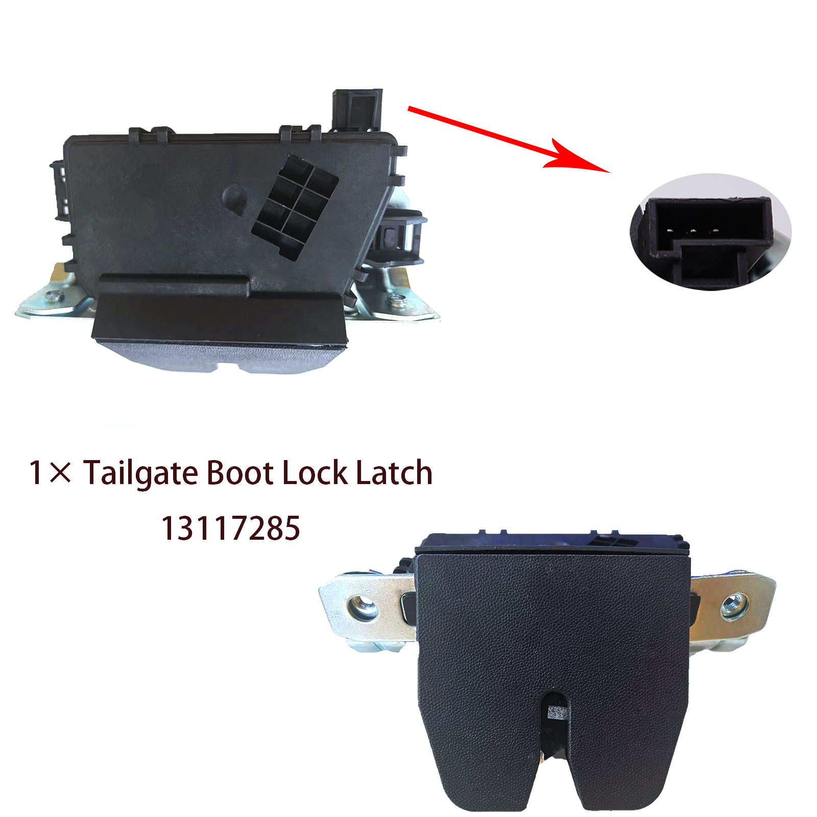 1× Do Vauxhall Astra Zafira B Siłownik blokady zamka tylnej klapy samochodu 13188851 13188852   Akcesoria zewnętrzne do drzwi pokrywy bagażnika ciężarówki