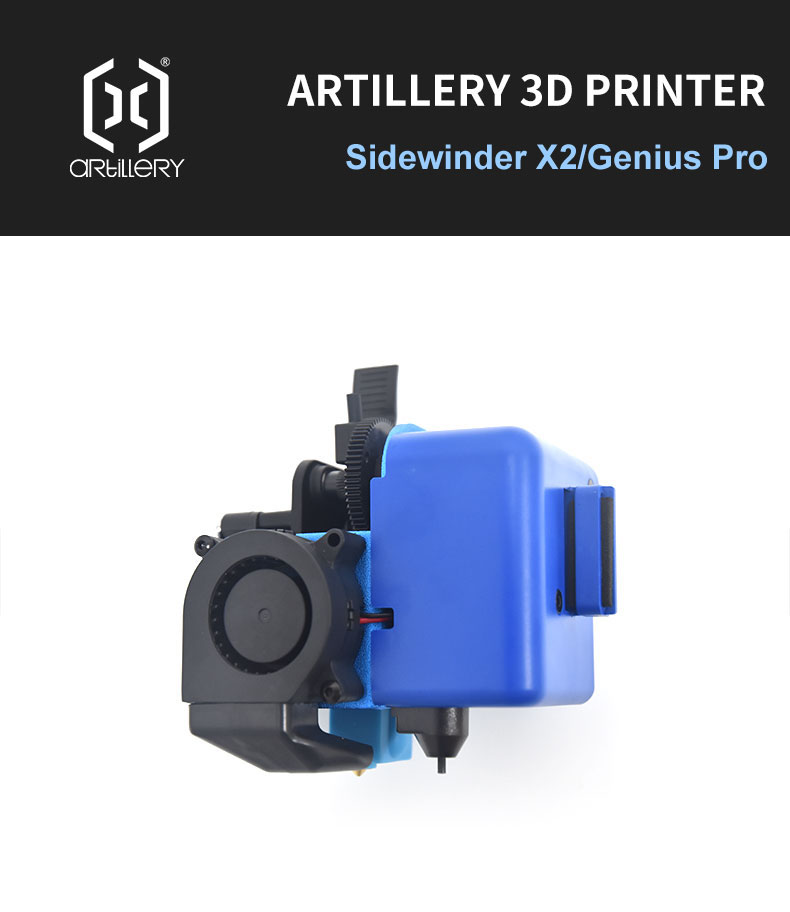 ปืนใหญ่ X2 Full Metal Extruder ประกอบ SW-X2 & Genius Pro Extruder Hotend เหล็กชุบแข็งหัวฉีด 3D เครื่องพิมพ์อุปกรณ์เสริม