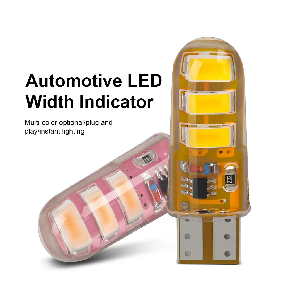 20 szt. LED T10 W5W światła samochodowe wnętrze migające stroboskopowe lampka sygnalizacyjna Canbus brak błędu prześwitu samochodu wskaźnik szerokości żarówki stroboskopowy