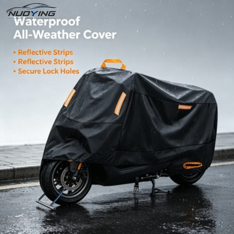 Lona Impermeable con Protección UV, Cubierta para Motocicleta Reforzada, Resistente a Desgarros, para Exteriores, para Todo Tipo de Clima, para Scooter, Uso Universal