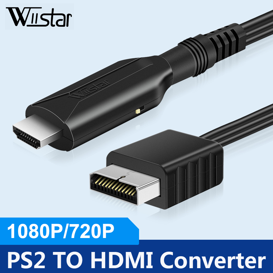 PS2 Sang HDMI Adapter, PS2 HDMI Sang HDMI PS2 Để Hỗ Trợ HDMI 1080P, kết Nối Một PS2 Một Tivi Hiện Đại Có HDMI