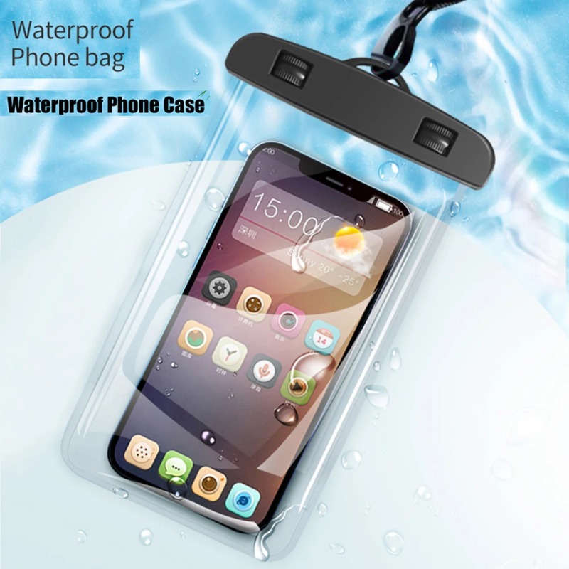 防水電話ケース 水泳用防水バッグ ユニバーサル水中電話保護ポーチカバー iPhone 11 12 13 14 15 16 Pro対応