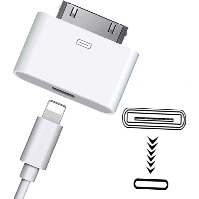 8Pin Male To 30 Pin Female Charging Sync Lighting To 30Pin Adapter for IPhone 4 4S IPad 2 3 IPod Touch Charger Cable Converter