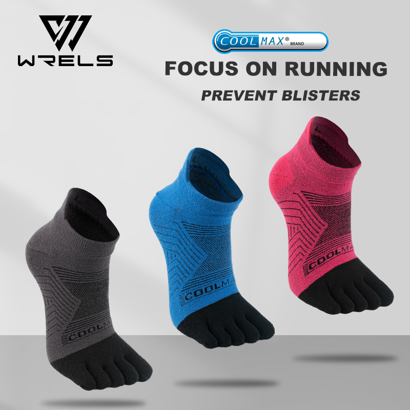 Calcetines deportivos dobles para correr, medias de cinco dedos, finos y transpirables, para correr, todoterreno, profesionales, de secado rápido, 1 unidad