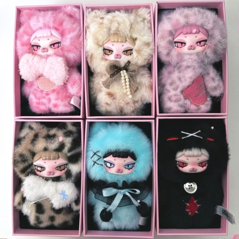 PIKU The Week Series Blind Box Coole Anime Pop PIKU Verrassingstas Hangertje Mystery Box Sleutelhanger Vinyl Gezichtspop Speelgoed Cadeau