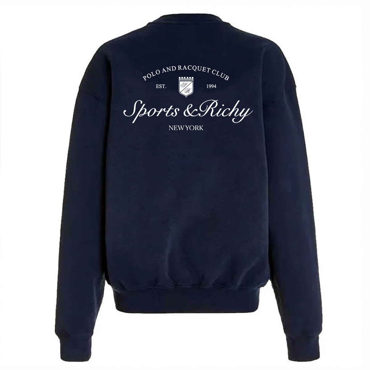Sprot Make You Wellness-Sudadera de algodón Retro con estampado de letras para mujer, Tops informales de gran tamaño para otoño, jerséis de moda Ins