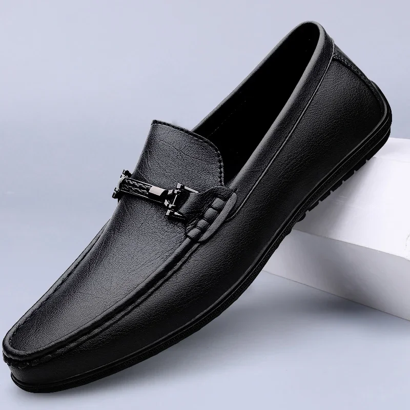 Scarpe da uomo in vera pelle Scarpe basse da guida fatte a mano Scarpe eleganti da lavoro Scarpe slip-on casual Mocassini traspiranti tutto-fiammifero mo-2231
