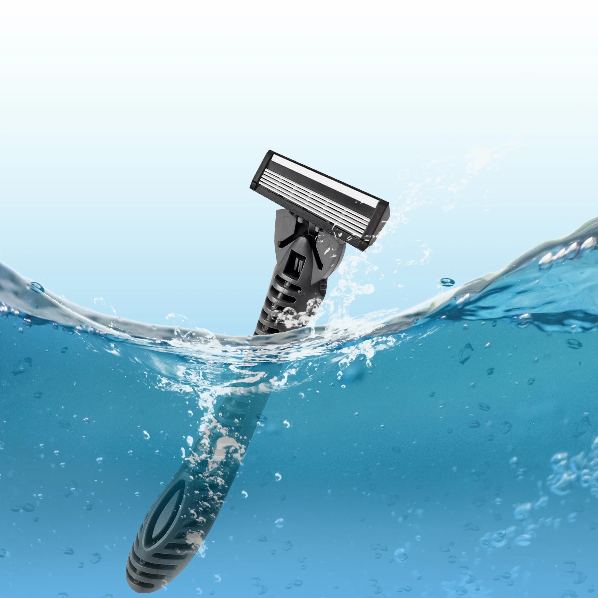 Rasoir manuel en acier inoxydable à cinq couches pour hommes, machine à raser, style ancien, tête de coupe de remplacement, porte-outils, 5 pièces