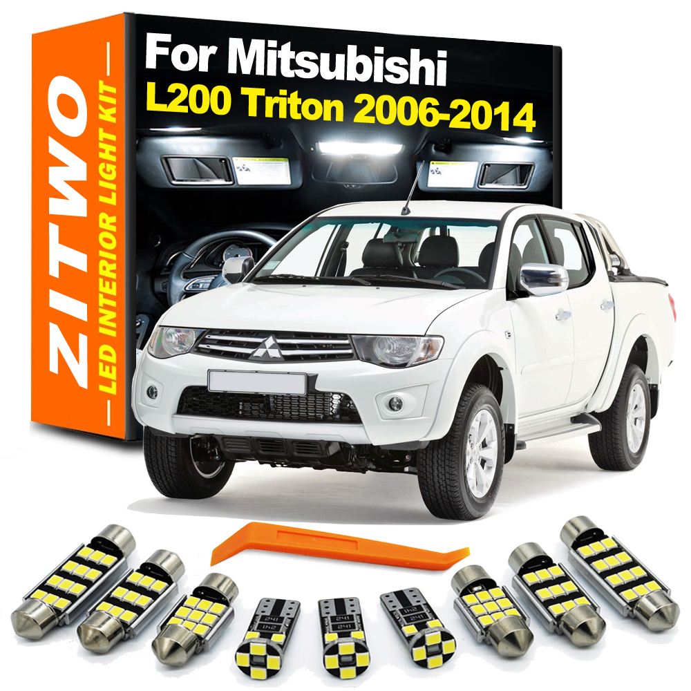 11 pz Kit Lampadina Interni A LED Per Mitsubishi L200 Triton Strada Sportero Hunter 2006 2007 2008 2009 2010 2011 2012 2013 2014