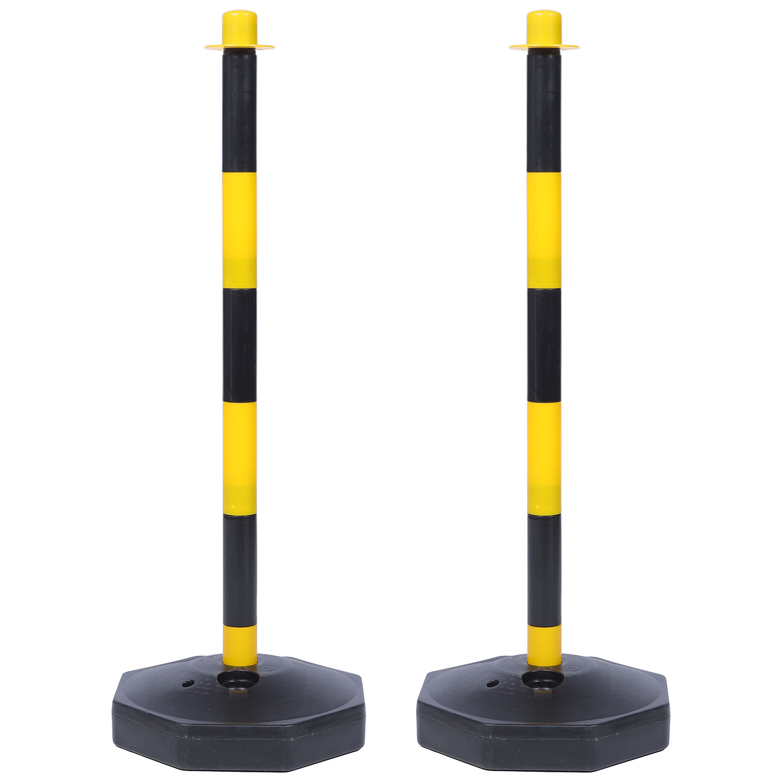 Poste de advertencia lleno de agua, bolardo de seguridad para el tráfico, señal de estacionamiento, conos delineadores, columna de barrera, semáforo de seguridad vial, 2 uds.