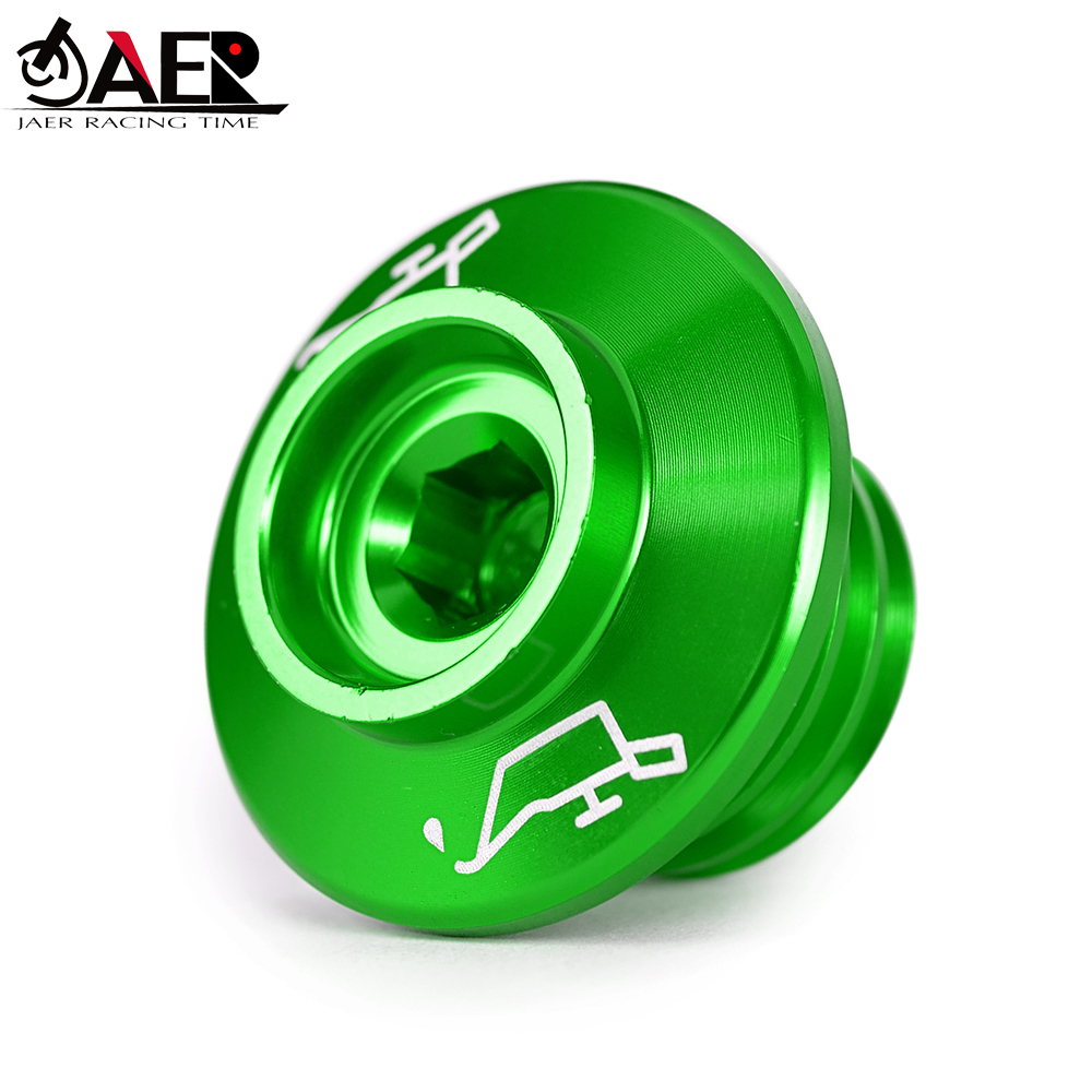 CNC filtr oleju silnikowego oleju pokrywa wtyczki czapka cylinder dla Kawasaki ER6F ER6N VERSYS 650 1000 Ninja 125 400 650 Z125 Z400 Z800 Z900 Z1000