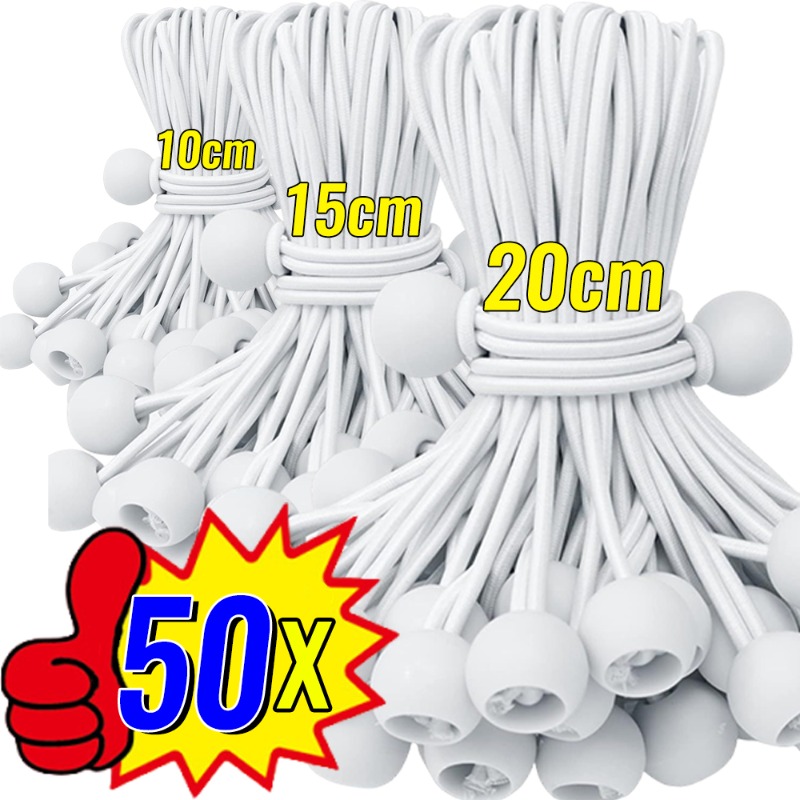 Corda de bola elástica ao ar livre bungee cabos portátil tenda fixação lona toldo dossel resistente lona amarrar acessórios da barraca
