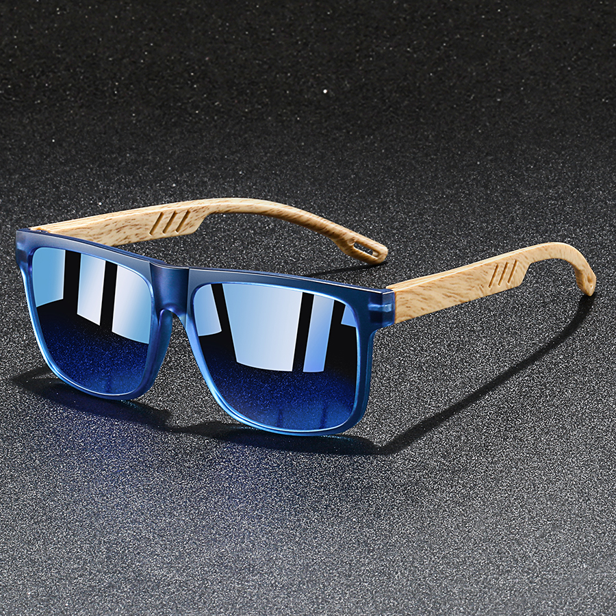 Lunettes de soleil carrées vintage colorées pour hommes et femmes, légères, de marque, pour la pêche et la conduite
