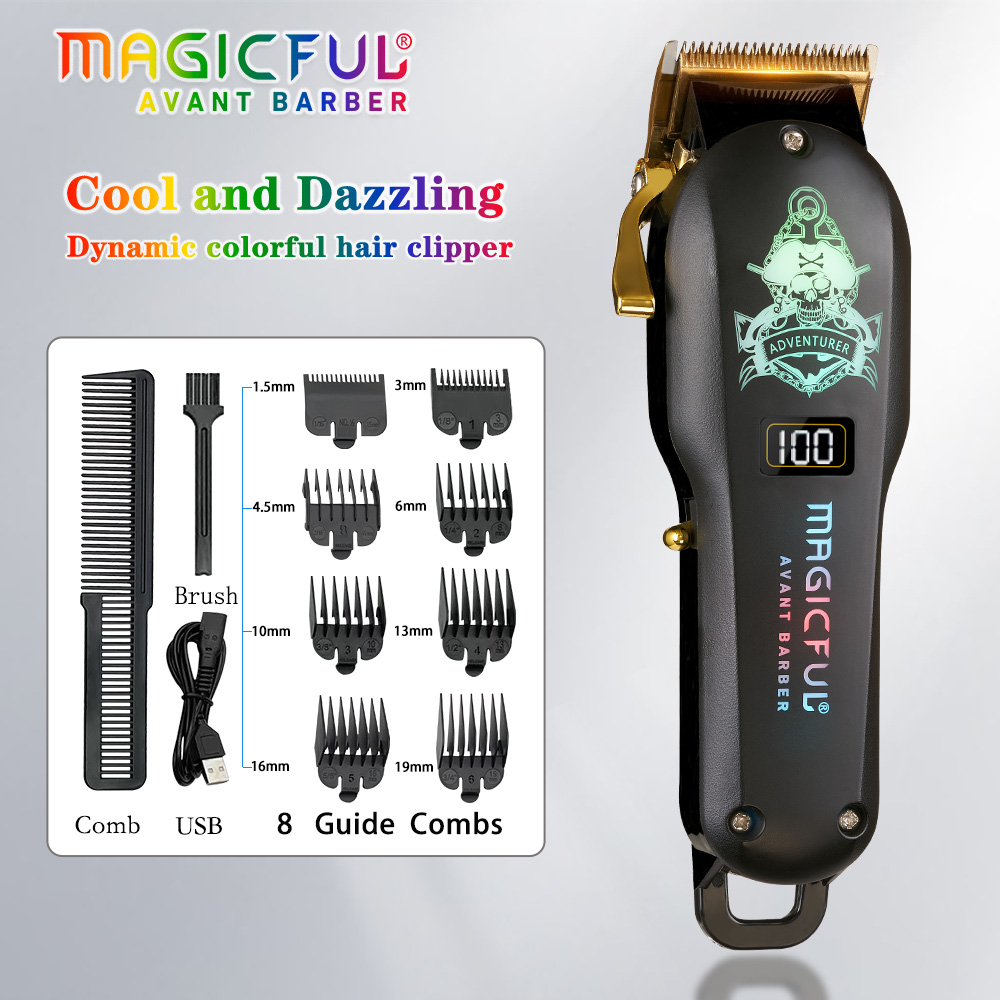 Máquina para cortar cabello, nueva moda, cortadora de pelo colorida, regalos de belleza para hombres, cortapelos eléctrico para el hogar para hombres