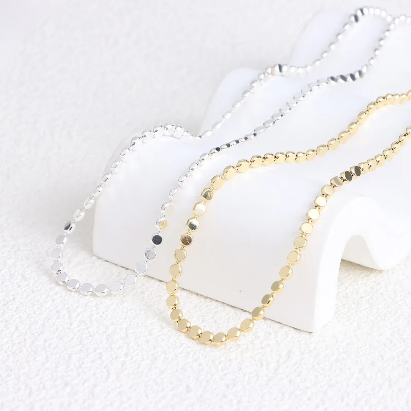 Collares minimalistas Minar de latón chapado en oro y plata para mujer, gargantillas femeninas, joyería francesa llamativa