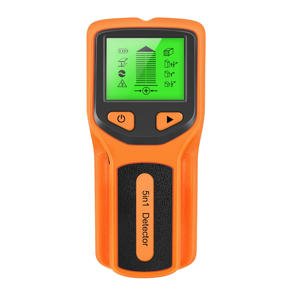 5 in 1 Stud Finder Wall Detector Backlight Display Electronic Stud Detector Accurate for Center Edge of Wood Metal AC Wire