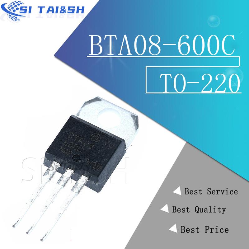 Si Tai&SH 10PCS BTA08-600C BTA08-600 BTA08 08-600C sistema de dados novo e original
