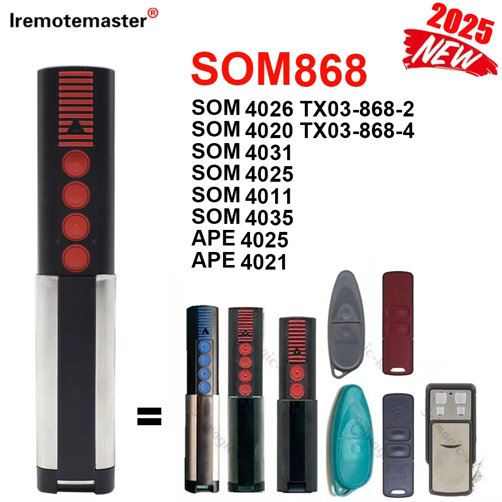 New For SOMMER 868MHz 4020 TX03-868-4 4026 TX03-868-2 Garage Door Remote Control Garage Command Door Opener 4011 4025 4031 4035
