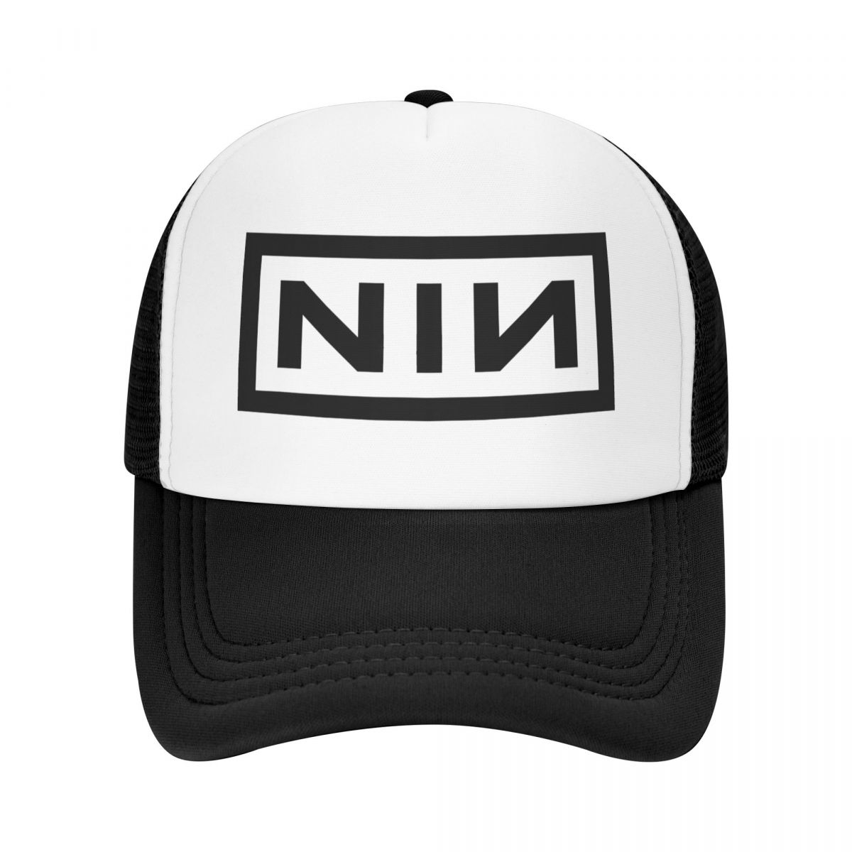 Casquette de camionneur avec logo NIN pour adulte, chapeau de papa en polyester, casquette de baseball en maille, chapeau de sport respirant, neuf pouces, mode, automne, N64.