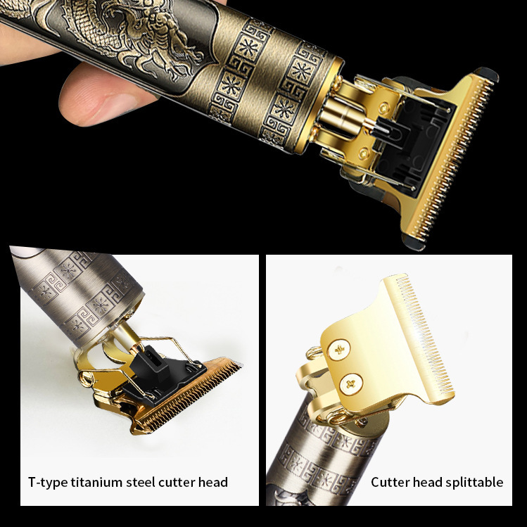 Máquina profissional do corte do cabelo para homens, aparador elétrico sem fio do cabelo, aparador digital da indicação, barbeador, barbeiro, T9