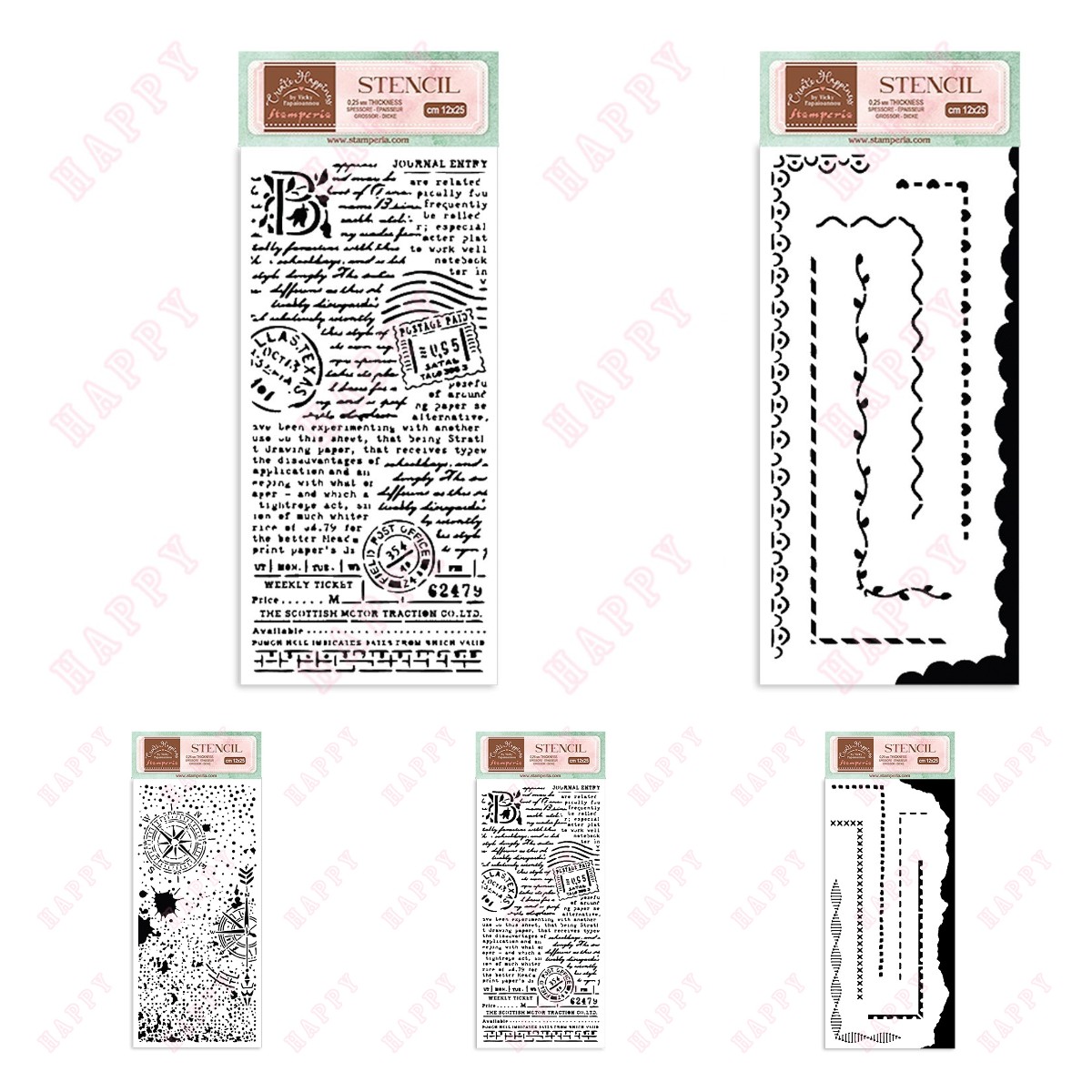 Book Create Happiness Compass Post Card Borders Stencil Scrapbook Diary Diy Background Photo Frame Greeting Card Mould 2022 New
