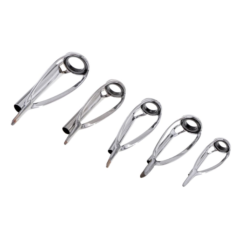 Pesca Rod Guias SIC Anel Dicas, Olho Top Anéis Reparação, Varas De Pesca Componente, Quadro De Prata, Spinning Casting, 1.8mm-3.6mm