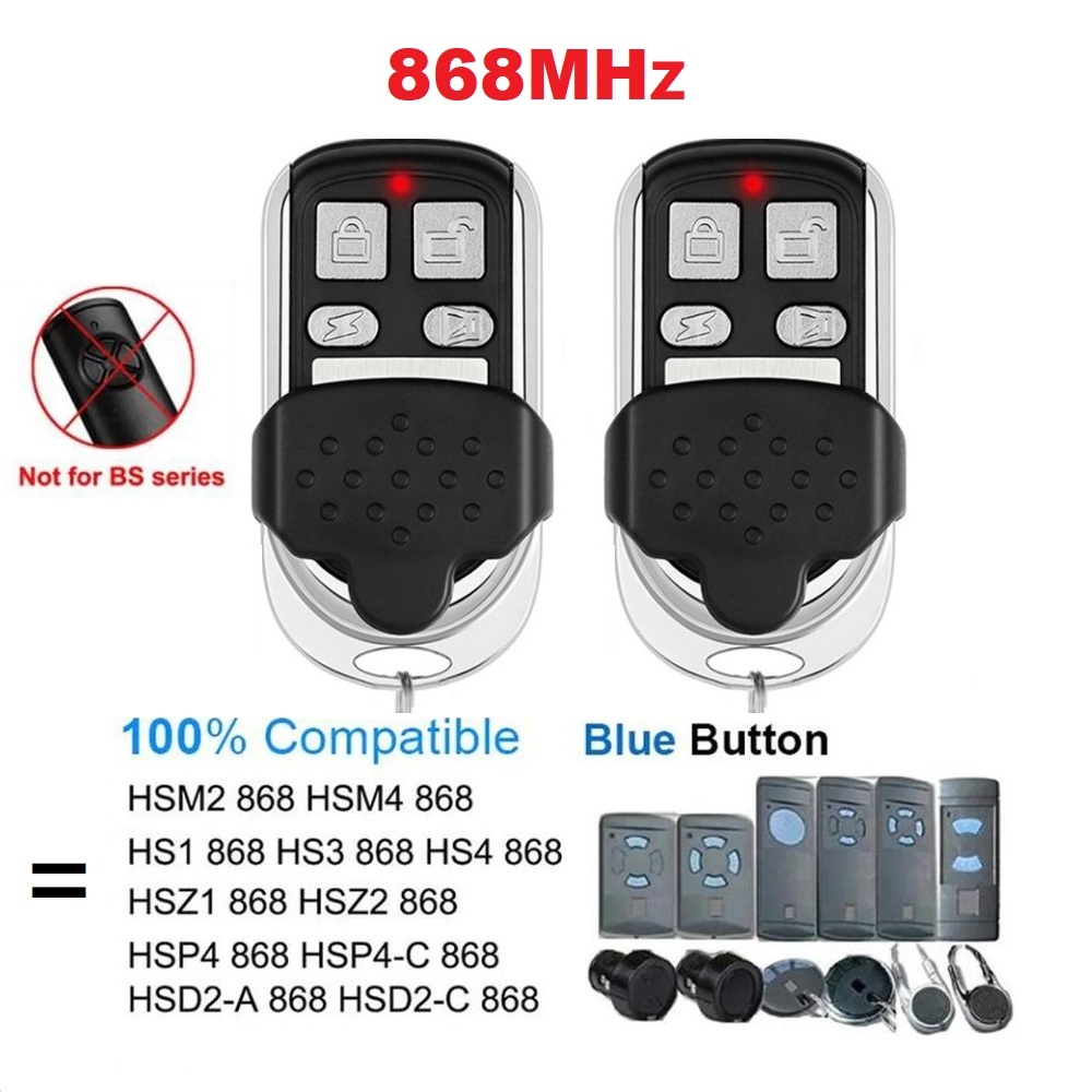 New BELFOX Remote Control 868 HSM2 HSM4 868mhz 3 in 1 Garage Gate Door HS1 HS2 HS4 HSE2 HSE4 868.3MHz Hand Transmitter