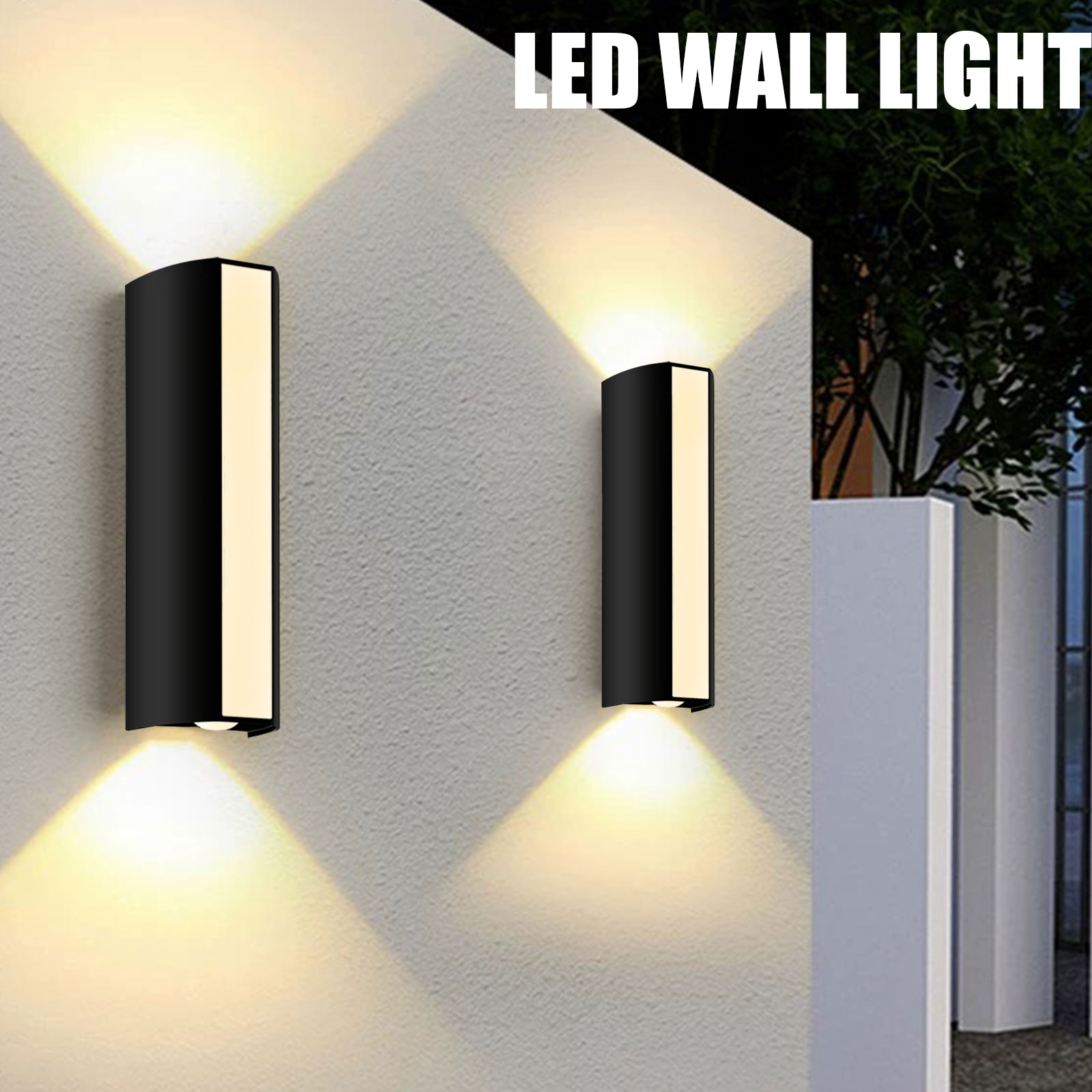 Lámpara LED de pared 10W AC85-265V IP66 impermeable blanco cálido blanco frío iluminación exterior decoración exterior para el Exterior del hogar