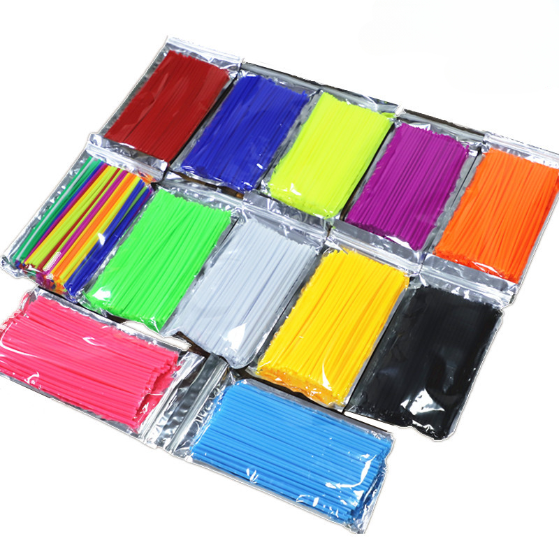 72PCS 24cm Universal Dirt Bike Spoke Covers Motorcycle Wheel Rim Spoke Wrap Kit Skins Protector Cover For Motocross Bicycle Bike