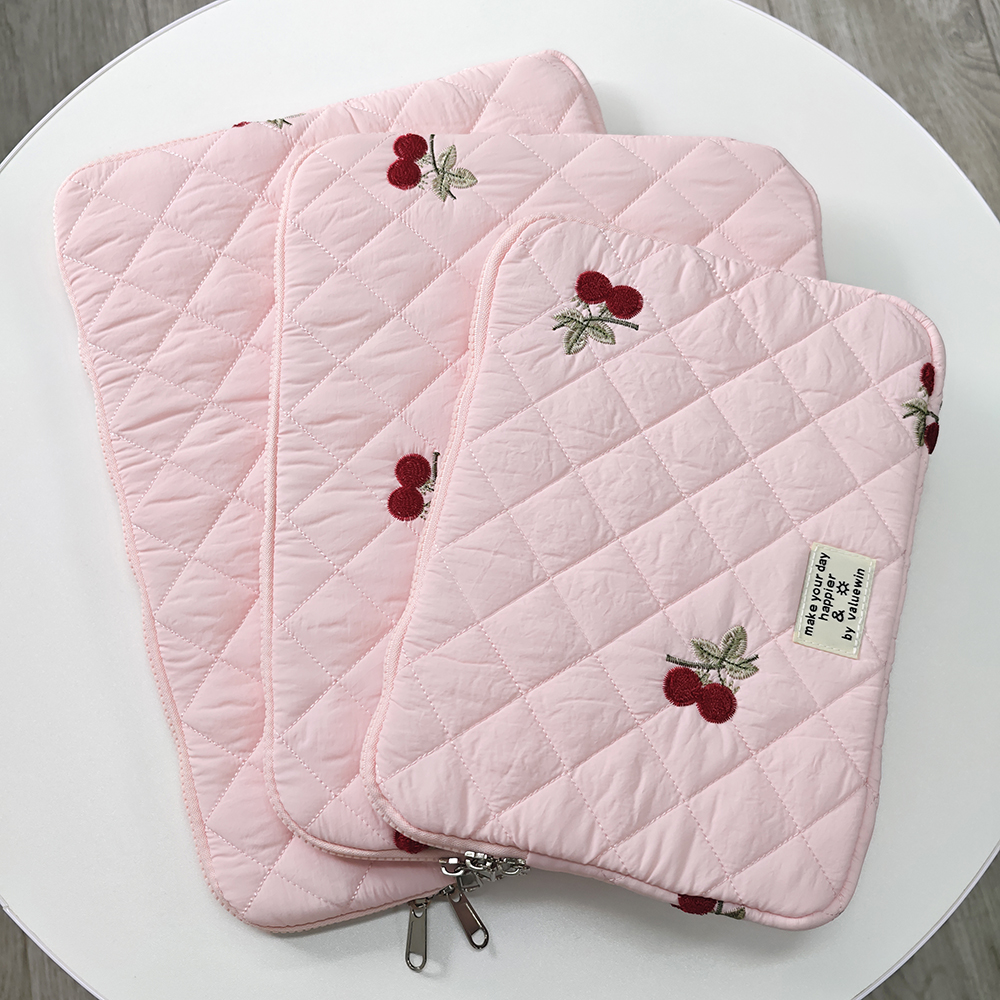 Tas Laptop Bordir Macbook Air/Pro 14 15 15.6 16 Inci untuk Xiaomi Lenovo Dell Notebook Komputer Laptop Sleeve Wanita