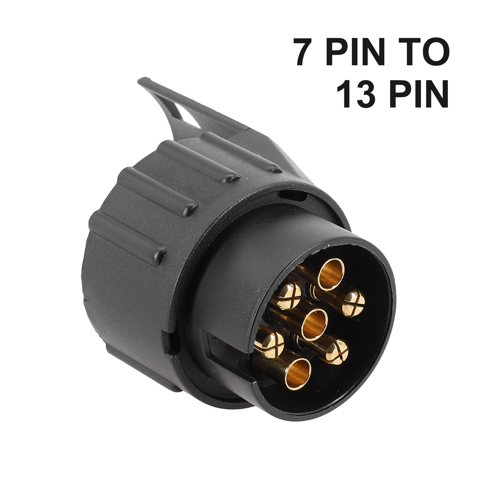 1 szt. 7 do 13 pinów Wtyczka Plastikowy adapter Złącze przyczepy Hak holowniczy Holowanie samochodu ciężarowego Przyczepa kempingowa Akcesoria Wtyczki Adapter gniazda