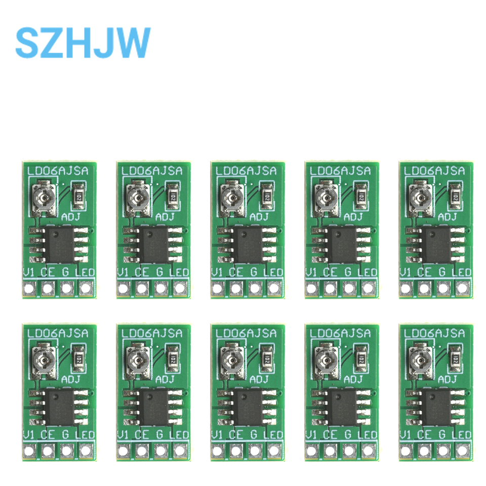1-10 Uds DC 3,3/3,7 V 5V Controlador LED 30-1500MA módulo ajustable de corriente constante Placa de Control PWM linterna LED USB 18650 Li-ion