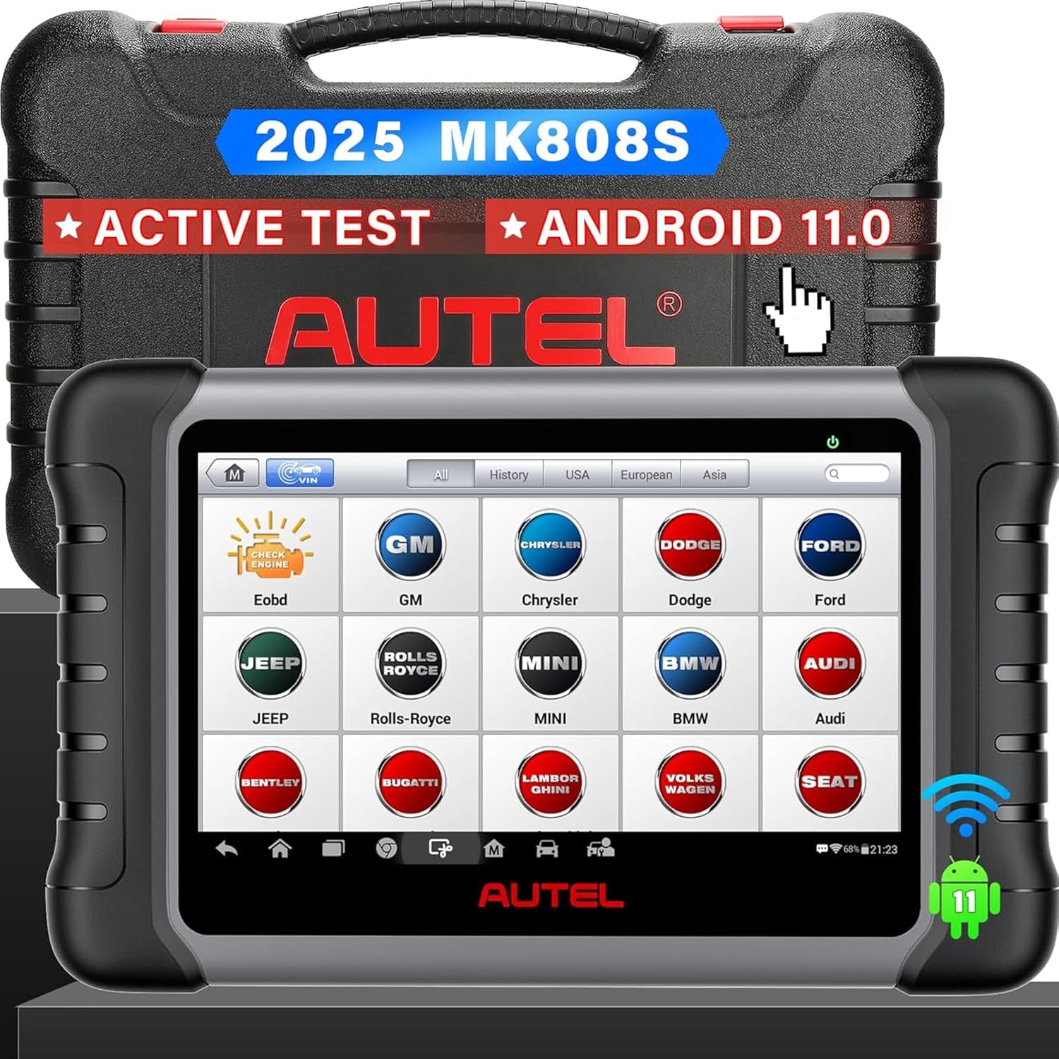 Autel MaxiCOM MK808S outil bidirectionnel comme MK808BT Pro MX808S Scanner OBD2 contrôle bidirectionnel diagnostic outils automobiles