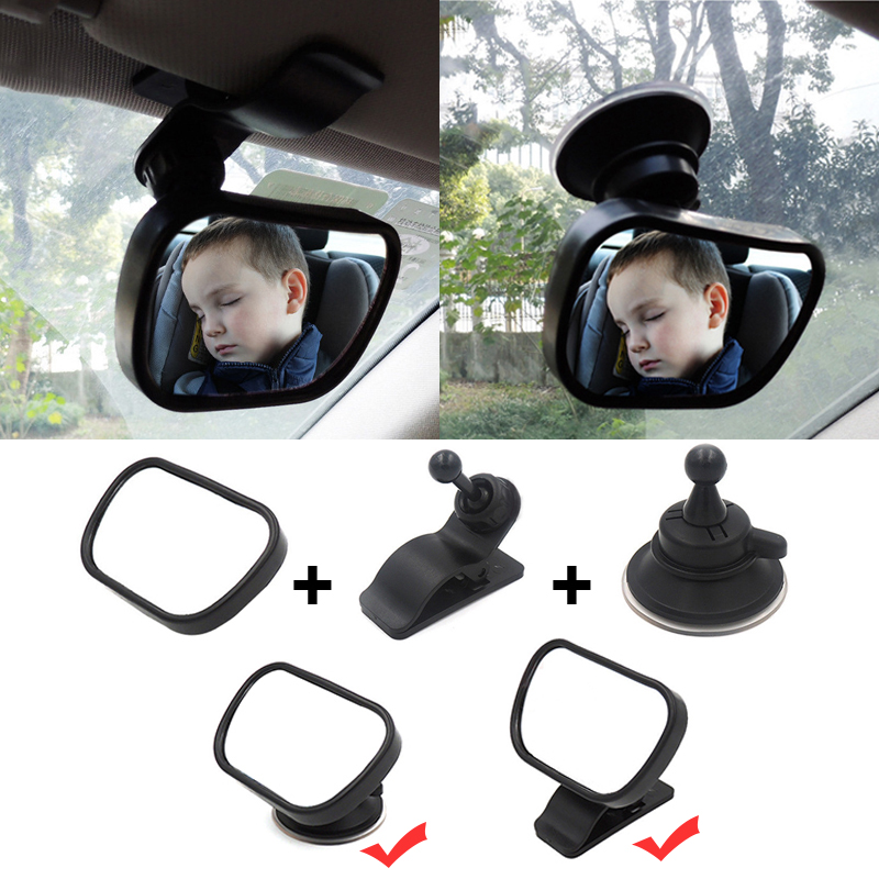 2 em 1 crianças monitor espelho retrovisor do bebê no carro espelho de observação do bebê assento traseiro do carro espelho de segurança infantil fácil instalação