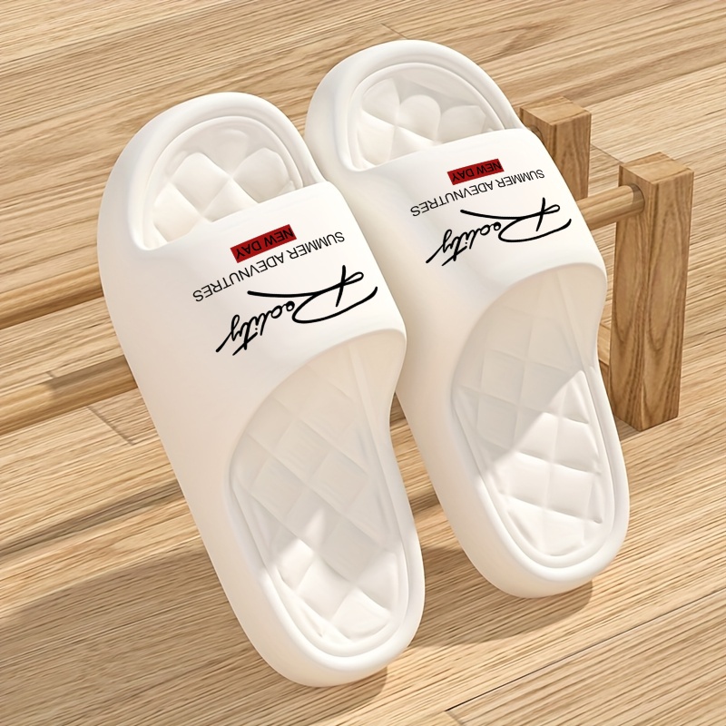 Nieuwe stijl Ins-Style Reality Print Comfortabele Eva-casual ademende schuifsandalen met dikke zolen voor heren en dames, geschikt voor thuis, badkamer en buitengebruik