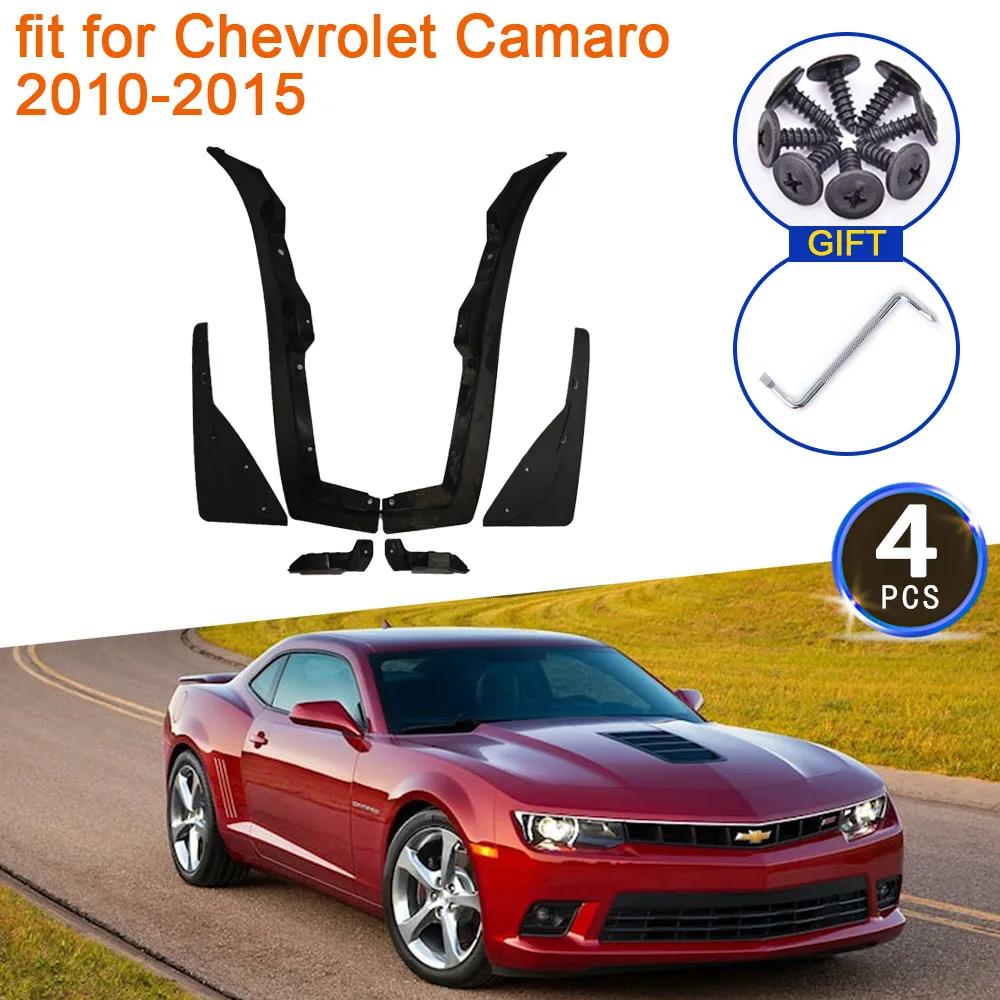 4x pour Chevrolet Camaro 2010 2011 2012 2013 2014 2015 Garde-Boue Splash Avant Arrière Roues Fender Bavettes Car Styling Accessoires