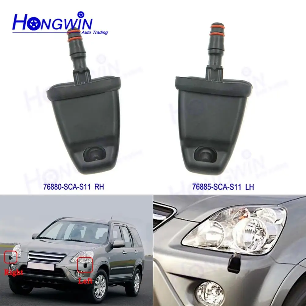 Boquilla rociadora de arandela de faro de parachoques de alta calidad para Honda CRV II III 2002 2003 2004 2005 2006 76880-SCA-S11
