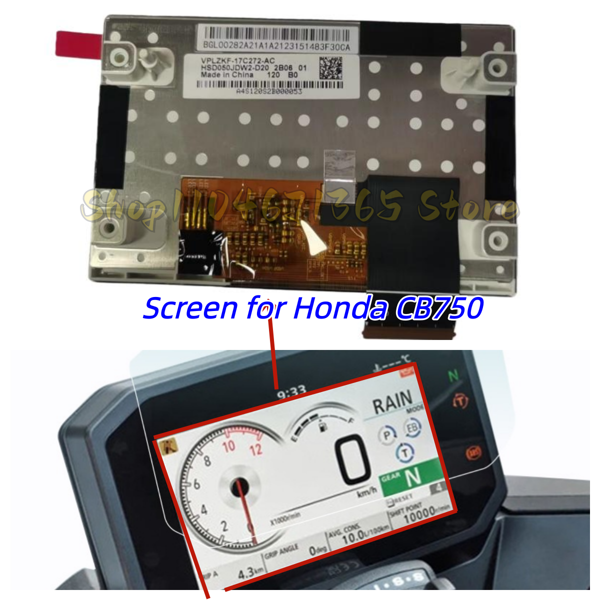 Wyświetlacz LCD do motocykli Honda CB 750 CB750, panel wskaźników, deska rozdzielcza